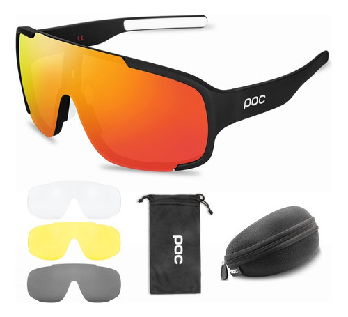 Gafas Deportivas De Ciclismo Con 4 Lentes