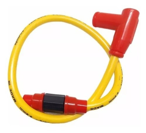 Cable De Bujia + Capuchon - Amarillo