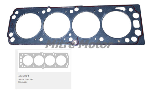 Junta Tapa De Cilindros Chevrolet Corsa 1.6 8v + Bulones