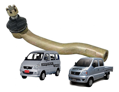 Imagem 1 de 7 de Terminal Direção L Esquerdo Towner Hafei Chana Effa Start Le