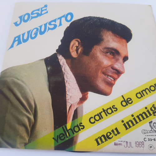 Vinil José Augusto Velhas Cartas De Amor- Compacto De 1968
