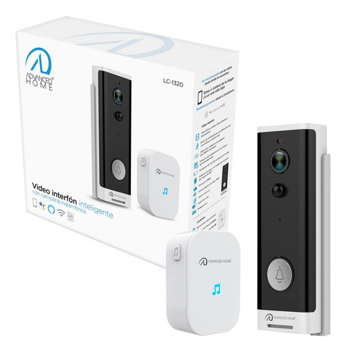 Interfon Wifi Advanced Home Lc-1320, 1 Botón, Cámara, Campan