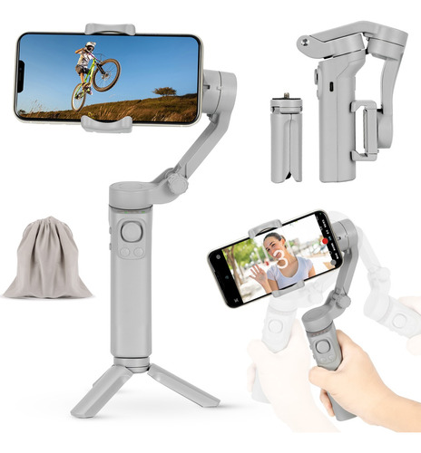 Gimbal Estabilizador Plegable 3 Ejes Para Celular Selfies