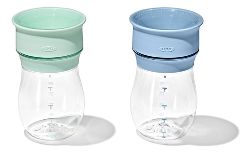 Oxo Tot Transitions Vaso Con Pajita Y Vaso 360 De 9 Oz. Paqu