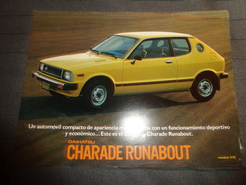 Daihatsu Charade Runabout 1980 Folleto De Venta Original (Usado)