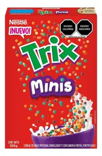 3 Pzas Cereal Nestlé Trix Mini Frutas 300 G