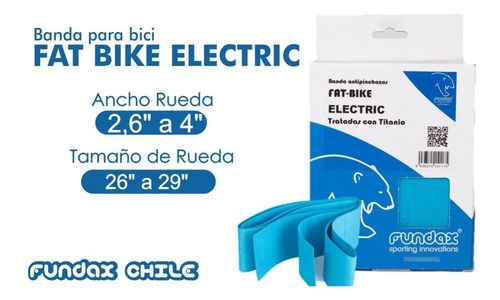 Imagen 2 de 5 de 2 Bandas Antipinchazo Fundax Fat-bike Electric (2,6-4 )
