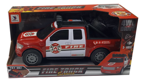 Camioneta Bombero Friccion Luz Y Sonido Ploppy.3 140131