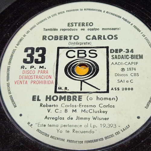 Simple Roberto Carlos 2000 Cbs C11