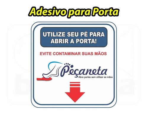 10 Puxador Porta Com O Pé Peçaneta Abrir Pe Mola Maçaneta