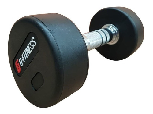 Mancuerna Redonda Gfitness Engomada 25kg Por Unidad Color Negro