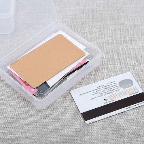 Caja De Almacenamiento Portátil Rectangular De Plástico Tran
