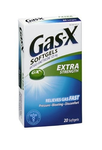 Gas-x Cápsulas De Fuerza Extra 125 Mg 20ct (pack De 12)