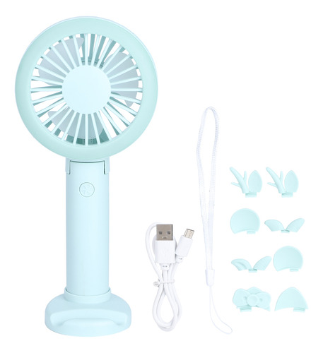 Minimesa Plegable Con Ventilador De Mano Con Carga Usb Para