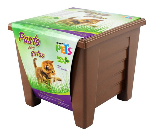 Imagen 3 de 6 de Juguetes Para Gatos Pasto Natural Par Rascar Jugar Estimular