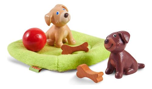 Haba Little Friends Puppies - Chunky Plastic Dog Toy Figure.