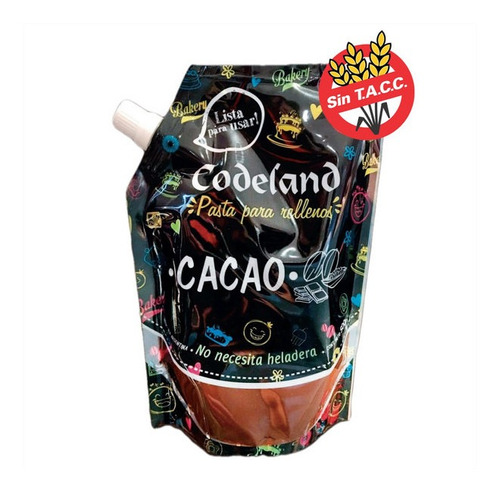 Pasta Codeland Para Relleno Cacao X500grs - Cotillón Waf