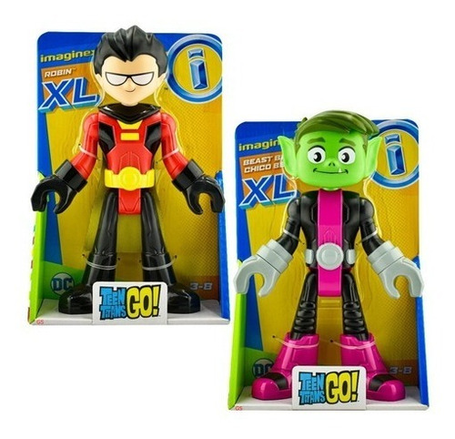 Teen Titans Go Chico Bestia & Robin 25cms Jovenes Titanes