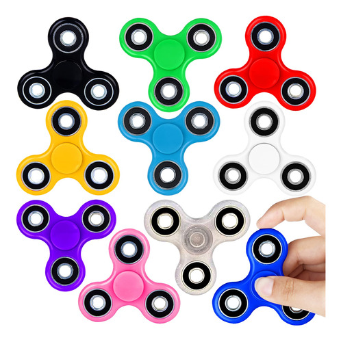 Scione Fidget Spinner A Granel 10 Unidades Tri-spinner Escri