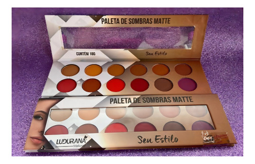 Paleta de sombras de ojos Ludurana Luxury, mate, 12 colores, maquillaje de ojos, múltiples colores