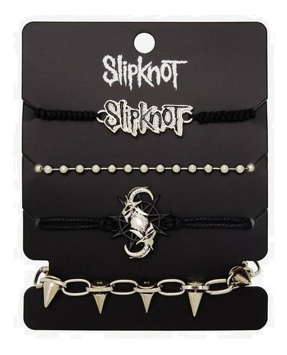 Set 4 Pulseras Slipknot Metal Goat Army Original Hottopic