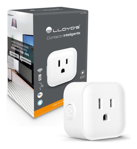 Lloyd's Contacto Inteligente Compatible Con Google Y Alexa Color Blanco