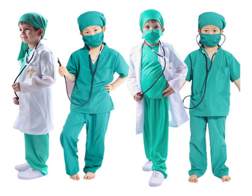 Disfraz De Doctor Enfermera Para Niños Disfraz De Cosplay