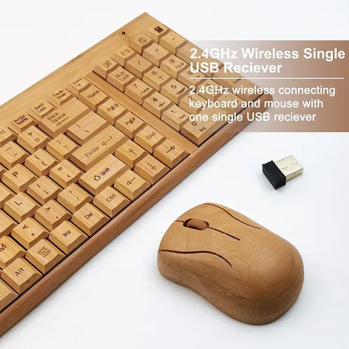 Mouse Smart Tech, Marron/con Teclado/inalambrico/nano Usb