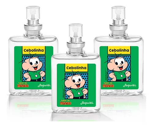 Kit 3x Perfumes Colônia Miniatura Cebolinha Turma Da Mônica Jequi...