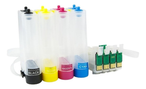 Imagen 1 de 2 de Sistema Continuo Vacio Sin Chip 4 Tanques Epson