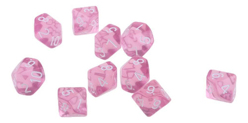 4 Paquete De 2-4 10 Piezas De Dados De Plástico 4 Piezas