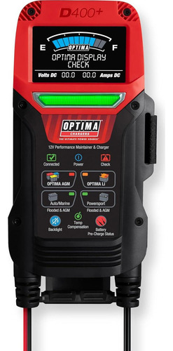 Cargador Mantenedor 12v Optima Digital 400+ Para Baterías