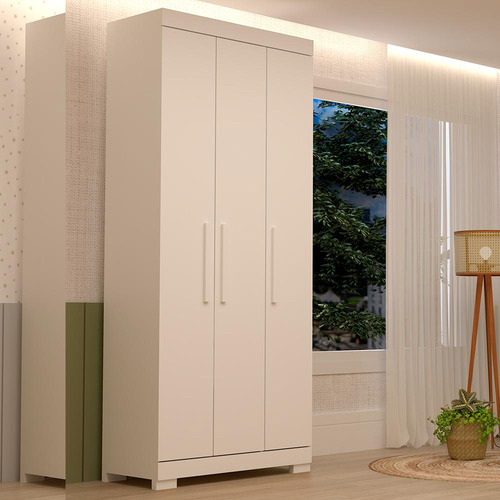 Guarda-roupa Solteiro Canadá 3 Portas Linhamobília