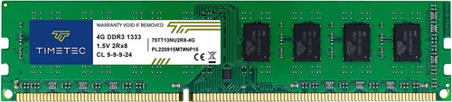 Timetec 4gb, Ddr3, 1333mhz, Pc3-10600 Non-ecc, 240 Pin Udimm