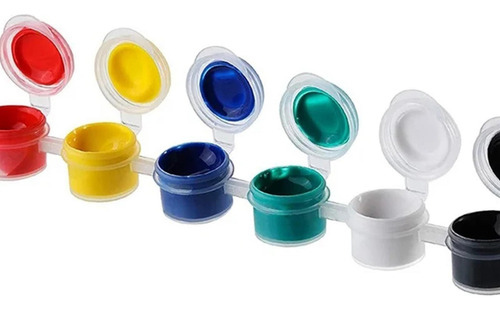 20x Mini Tiras De Botes De Pintura Vacías, Tiras 5ml 22,5cm