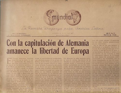 Mundial - Revista Uruguaya Para America Latina - Mayo 1945