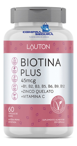 Biotina Plus Con Vitamina C Y Zinc Quelato