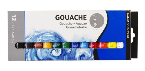 Gouache Daler Rowney X 12 Pomos 