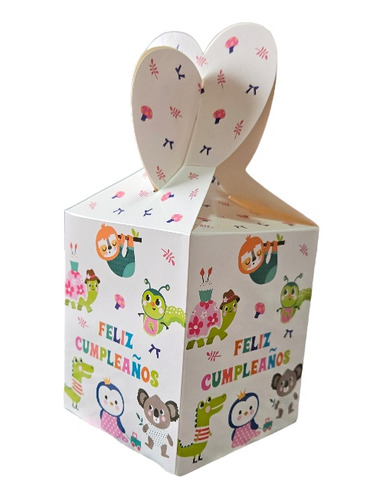 Cajas Para Sorpresas Animales × 6 Cotillón Cumpleaños Niños