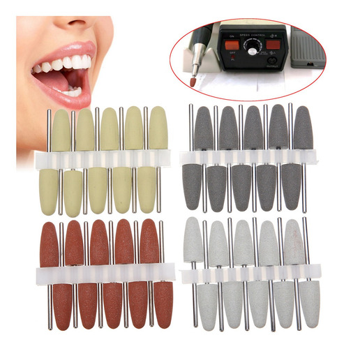 Imagen 2 de 6 de 40pcs Laboratorio Dental De Silicona Pulidores De Goma De Ma