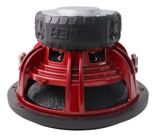 Subwoofer Doble Bobina Spider De 12 Pulgadas 4000w Sr-12max2 Negro/rojo