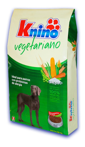 Comida Para Perros Alérgicos Knino Vegetariano Bolsa 15kg