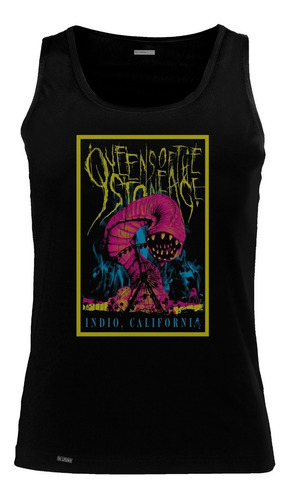 Camiseta Esqueleto Queen Of The Stone California Rock Sbo