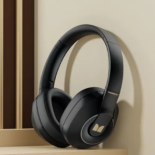 Audífonos Auriculares Inalámbricos Bluetooth 5.3 Monster Xkh01 Con Cancelación de Ruido activa ENC Color Negro