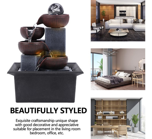 Jed ® Fuente Zen De Relajación Con Luces Para Interiores