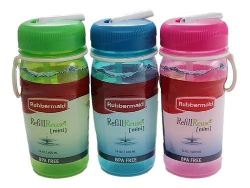 Botella Reutilizable Mini Rubbermaid 400ml Febo