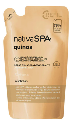  Refil Nspa Loc Hid Cpo Quinoa 400ml Exp