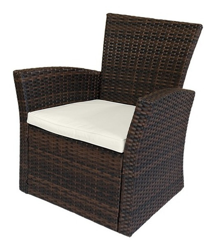 Imagen 3 de 11 de Juego Jardin Exterior Sillas Sillones Mesa Simil Ratan Cuota