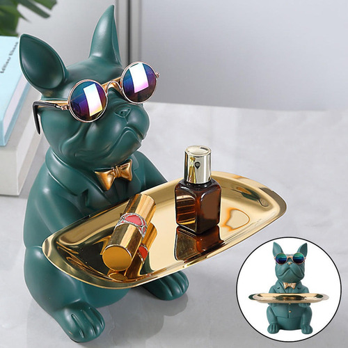 Bulldog - Bandeja De Resina Para Guardar Llaves