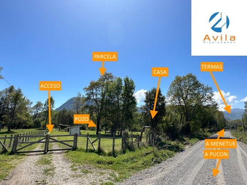Pucón Menetue Parcela De 5.190m2 Con Casa Cod.vtap124